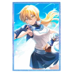 50pcs 63 x90mm alexis rhodes anime karten hüllen holo graphisch perfekt fit ygo kartens chutz für ptcg karten sammel karten