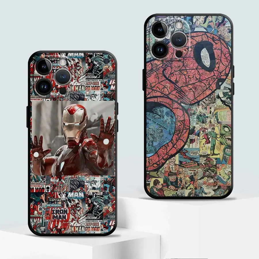 Case for Google Pixel 6 Pro 7 Pro 7a 6a 9 Pro XL 8 Pro 8a 9a Soft Shell Marvel Spider Man