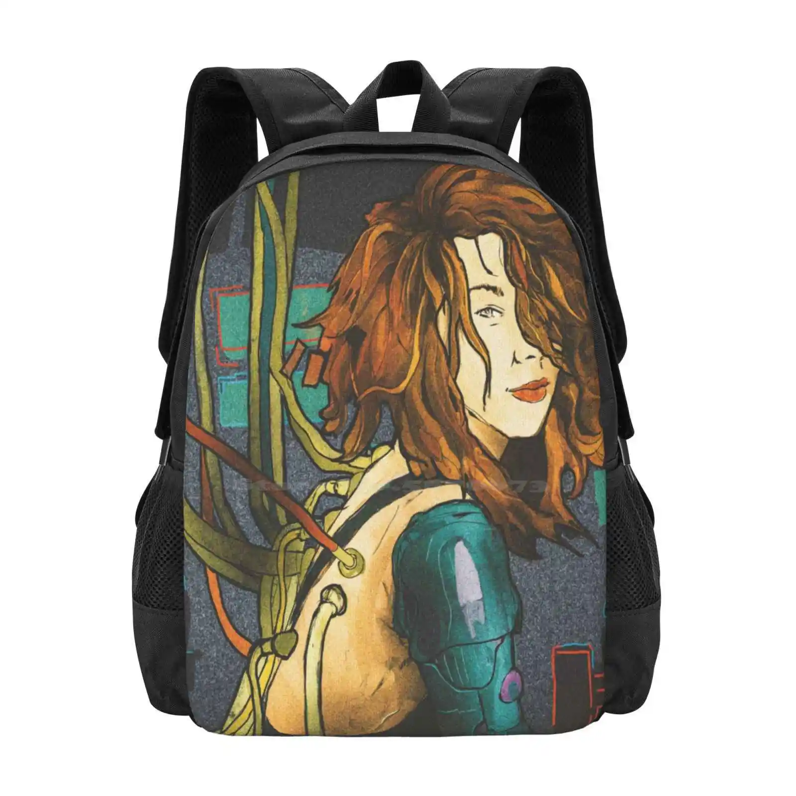 Updating Cyborg Hot Sale Schoolbag Backpack Fashion Bags Cyborg Sciencefiction