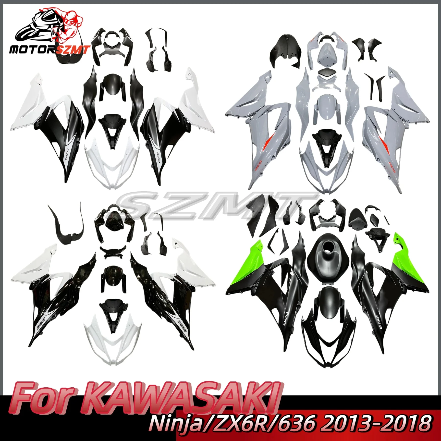 

HOT The New ABS Motorcycle Fairings Kit Fit for kawasaki Ninja ZX6R 636 2013 2014 2015 2016 ZX-6R 13 14 15 16 17 18 fairing