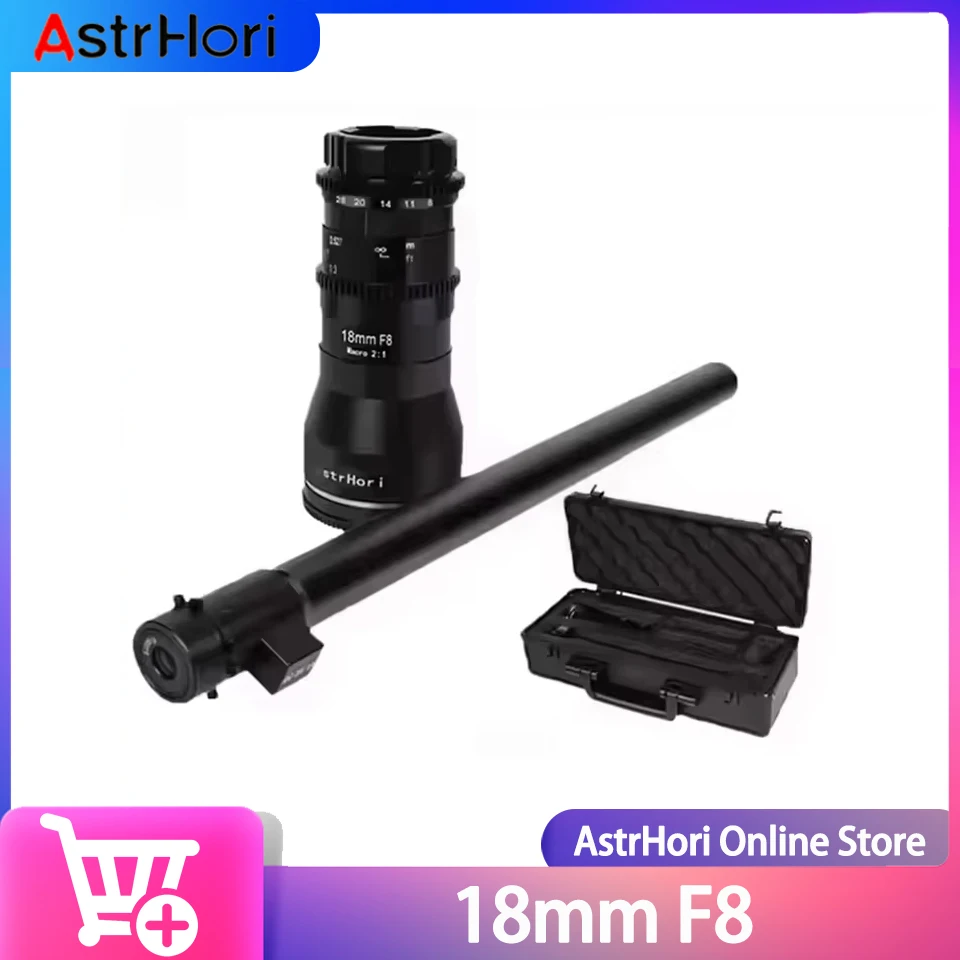 

AstrHori 18mm F8 APS-C Wide Angle 2X Macro Probe Lens Built-in Ring Light for Nikon Z Canon RF Macro 4/3 Fuji XF Canon EF