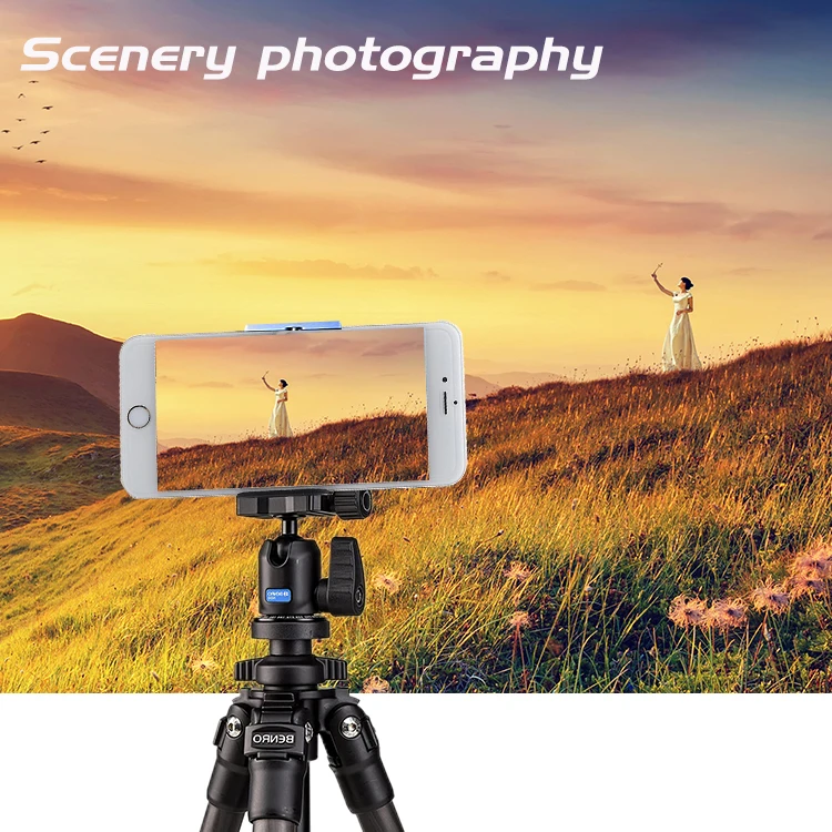 2025 Mini trípode portátil de aluminio de 4 secciones para exteriores para disparar teléfonos móviles