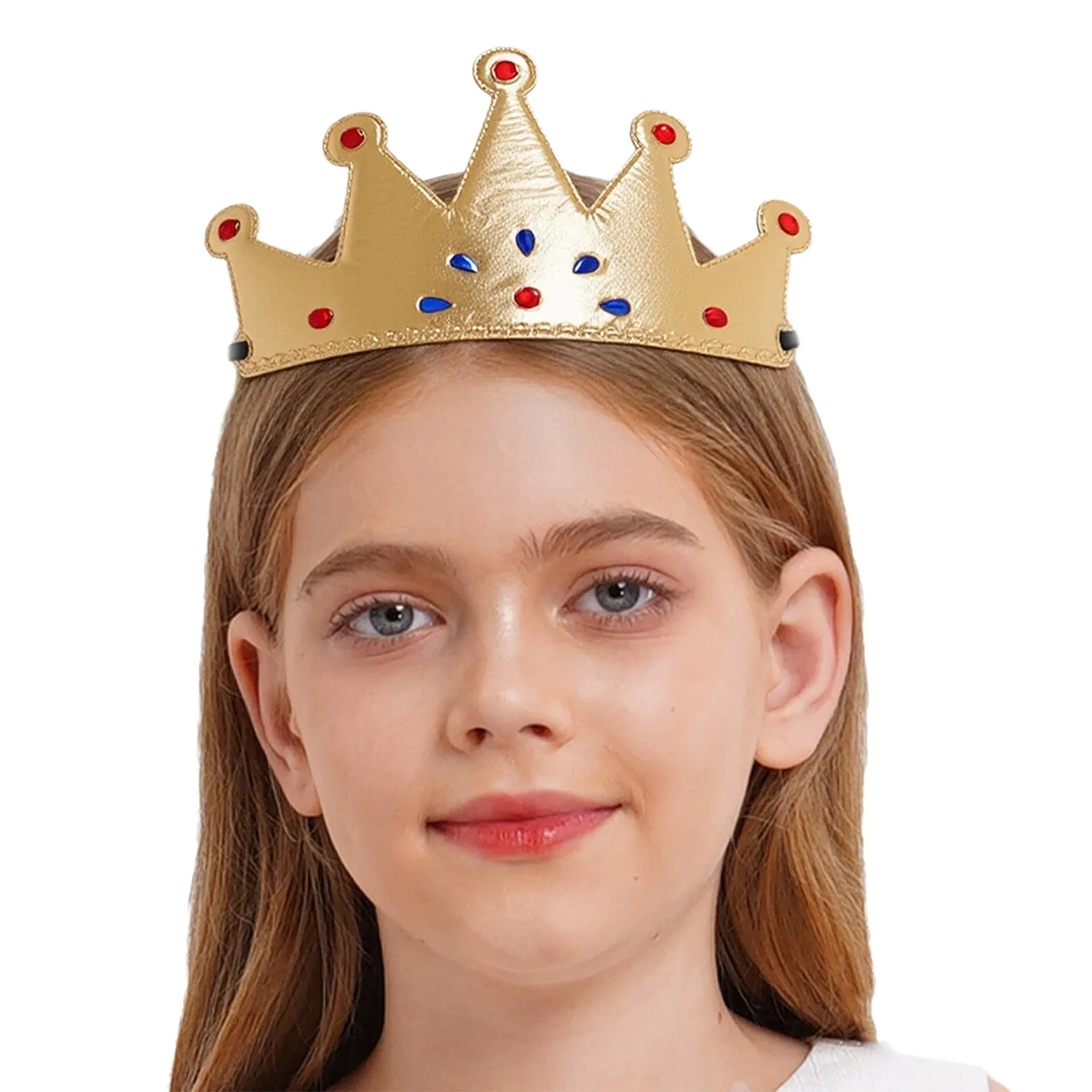 Royal King Crowns Tiaras Teen Adult Birthday Party Hats Medieval Costume Accessories Prom for Halloween Carnival Party Headwear