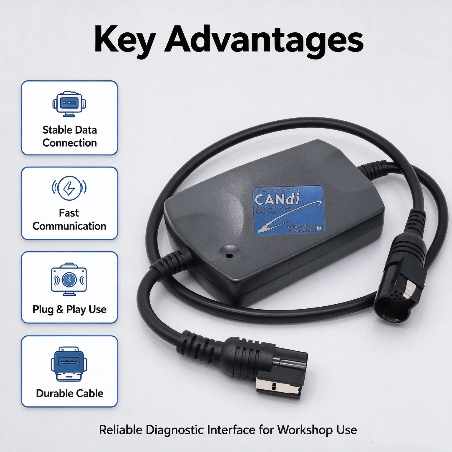 J45289 CANDi Module Diagnostic Interface Adapter Cable for GM TECH2, Car Auto Diagnostic Scan Scanner Tool