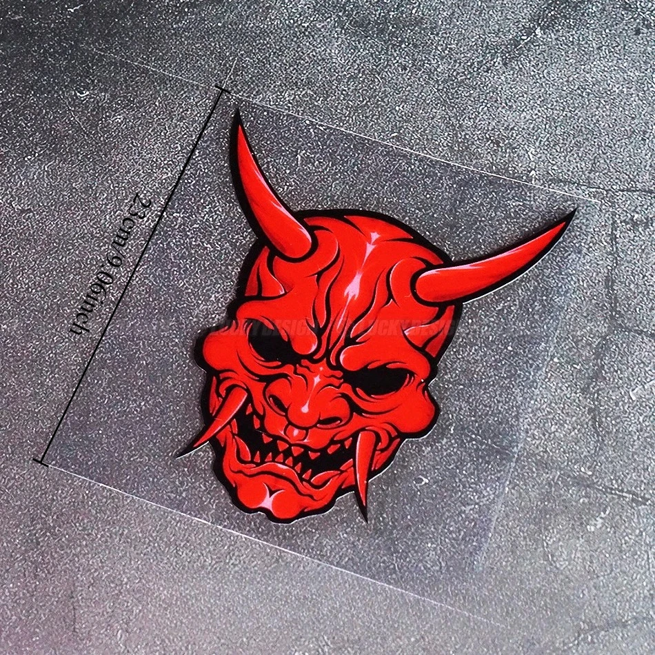 Reflective Vinyl Decals, Speed Demon JDM Graphic Decor Stickers for Automobile and Motorbike