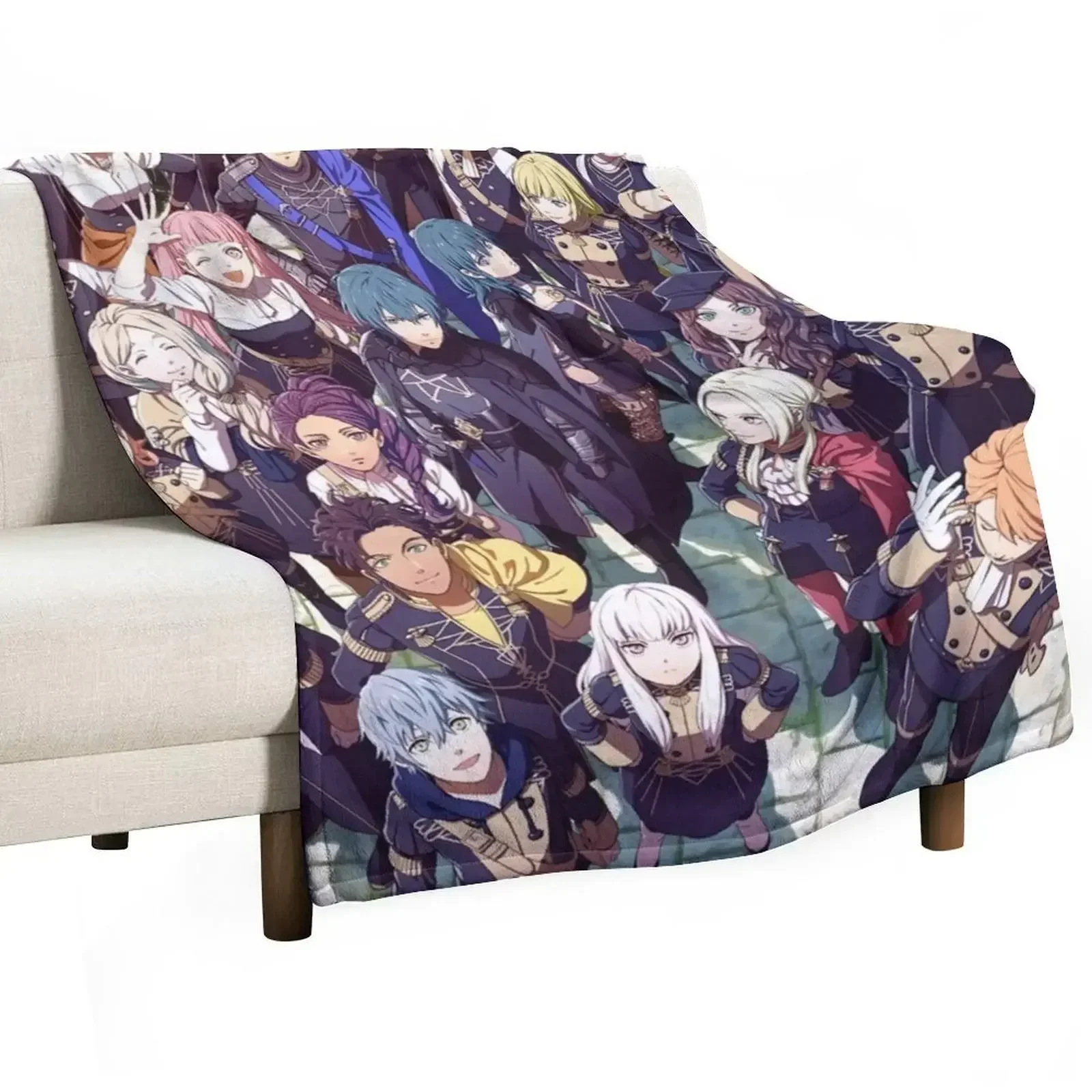 

The Fire Characters Throw Blanket Sofa Throw Cute Plaid Heavy Decorative Sofas Blankets