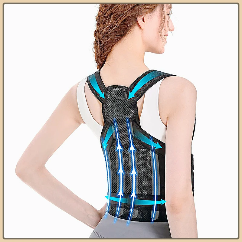 

1PC Stock Adjustable Back Posture Corrector Belt Women Men Prevent Slouching Relieve Pain Posture Corrector Back Support Spine