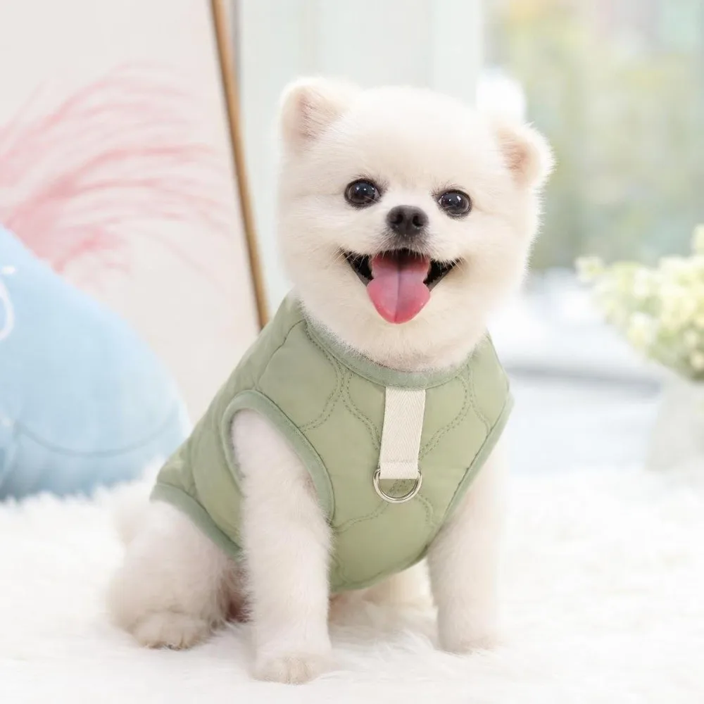 Fashion Winter Dog Warm Clothes Windproof Fleece Dog Vest Coat With R-ing Thickened Pet Clothes for Small Medium Dog