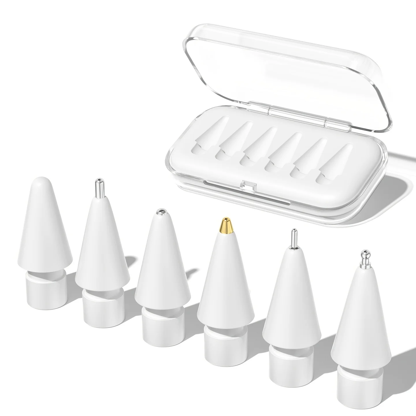 Replacement Nibs for Apple Pencil, Wear-resistant Metal Tips, Metal Nibs Specially for Paper-like Screen Protector