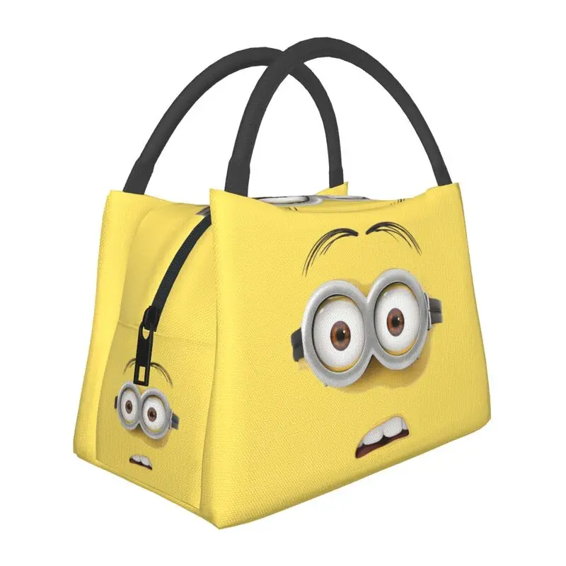 

Cartoon Animation Minions Resuable Lunch Boxes Women Leakproof Cooler Thermal Food Insulated Lunch Bag Hospital Pinic Container