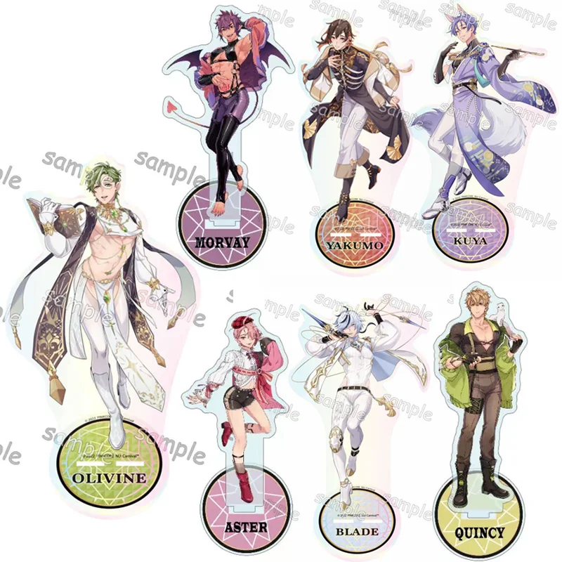 Nu: Carnival Anime Cosplay lindo acrílico Olivine Kuya Eiden Stand modelo de placa, decoración de escritorio, señal de pie para fanáticos, soportes de regalo de Navidad