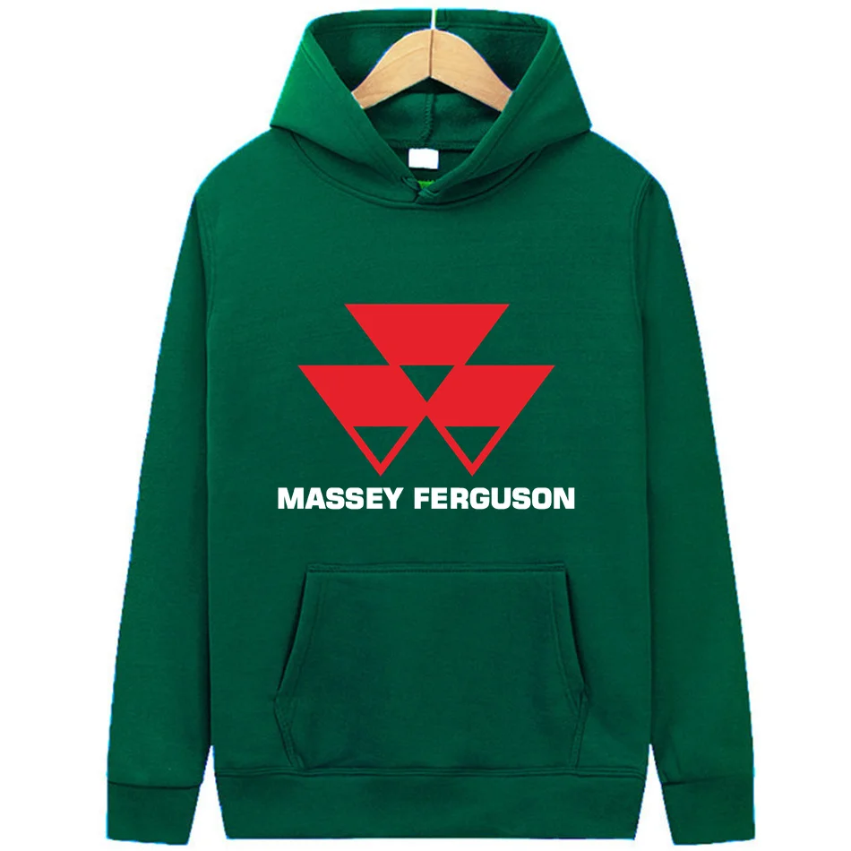 2024 Men\'s Massey Ferguson Logo Printed Hoodies Winter Autumn Hooded Sweatshirts Fleece Couple Clothing Pullover Euro Size S-3XL