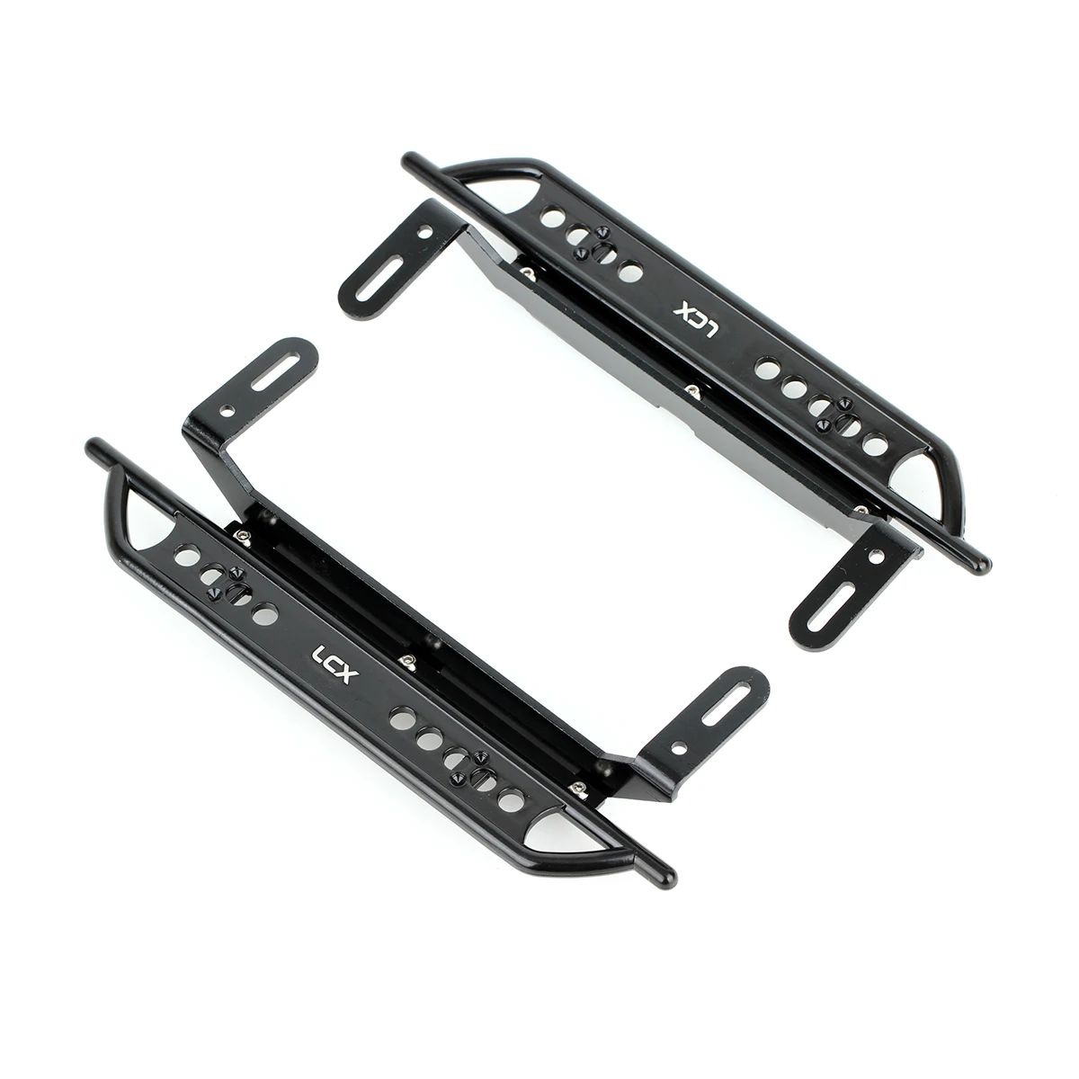 

LCX Racing 1/10 RC Crawler Aluminum Rock Sliders Side Step Foot-Plate for Traxxas TRX4 Upgrades Parts Accessories