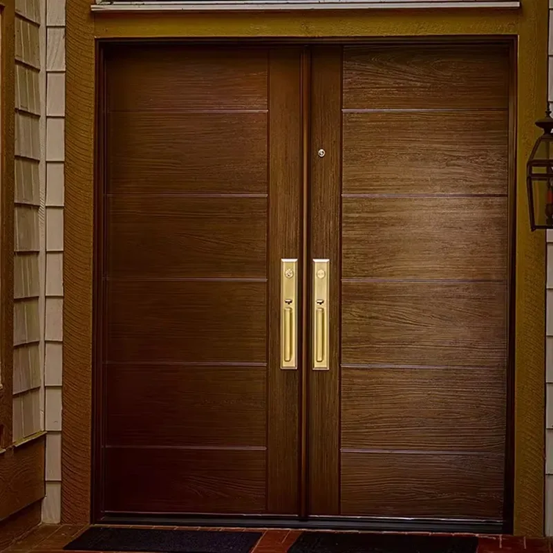 high quality custom modern design solid wood door front rotating solid wood door