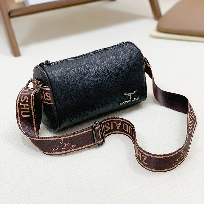 

High Quality Solid Color Cow Leather Shoulder Crossbody Bags for Women 2024 Vintage Large Genuine Leather Handbags Women's Bag