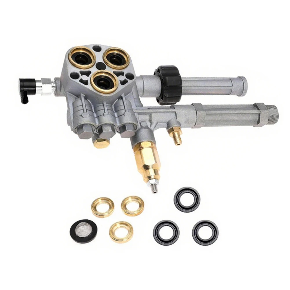 High Pressure Washer Pump Head for AR43361 with Compatibility for SRMW2 3G28 and SRMW2 4G28 Pressure Washer Models