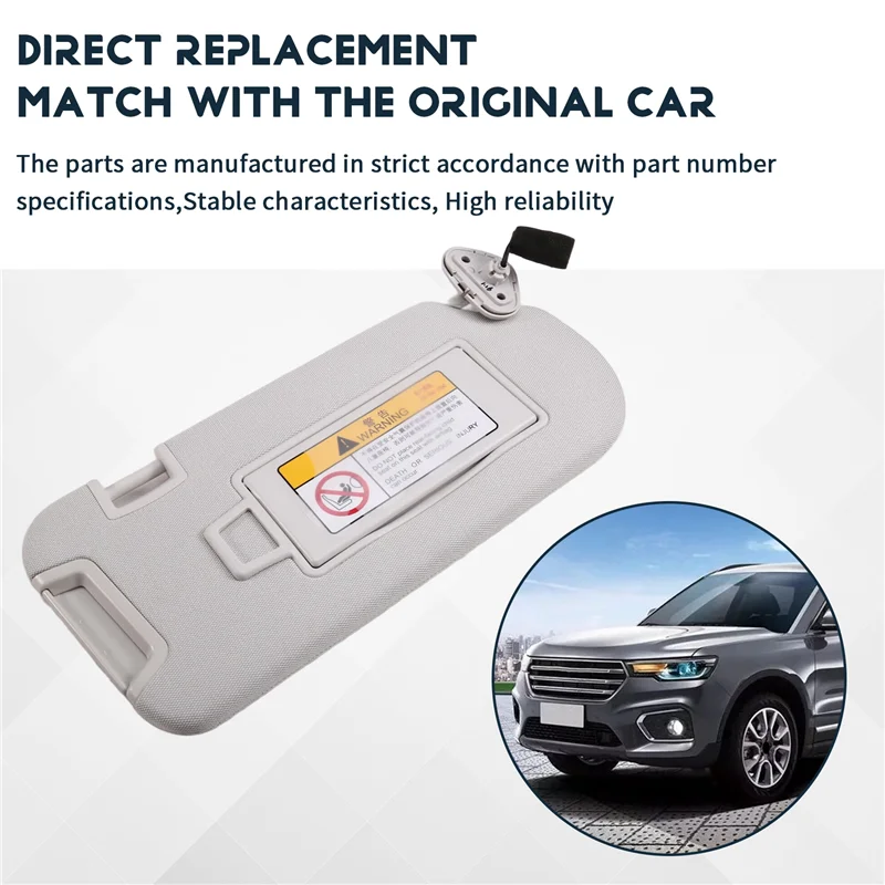 

ABQB-For Hover Haval H7 Car Interior Sun Visor Front Sun Shield Auto Inner Sunshade Antidazzle Visor Assy