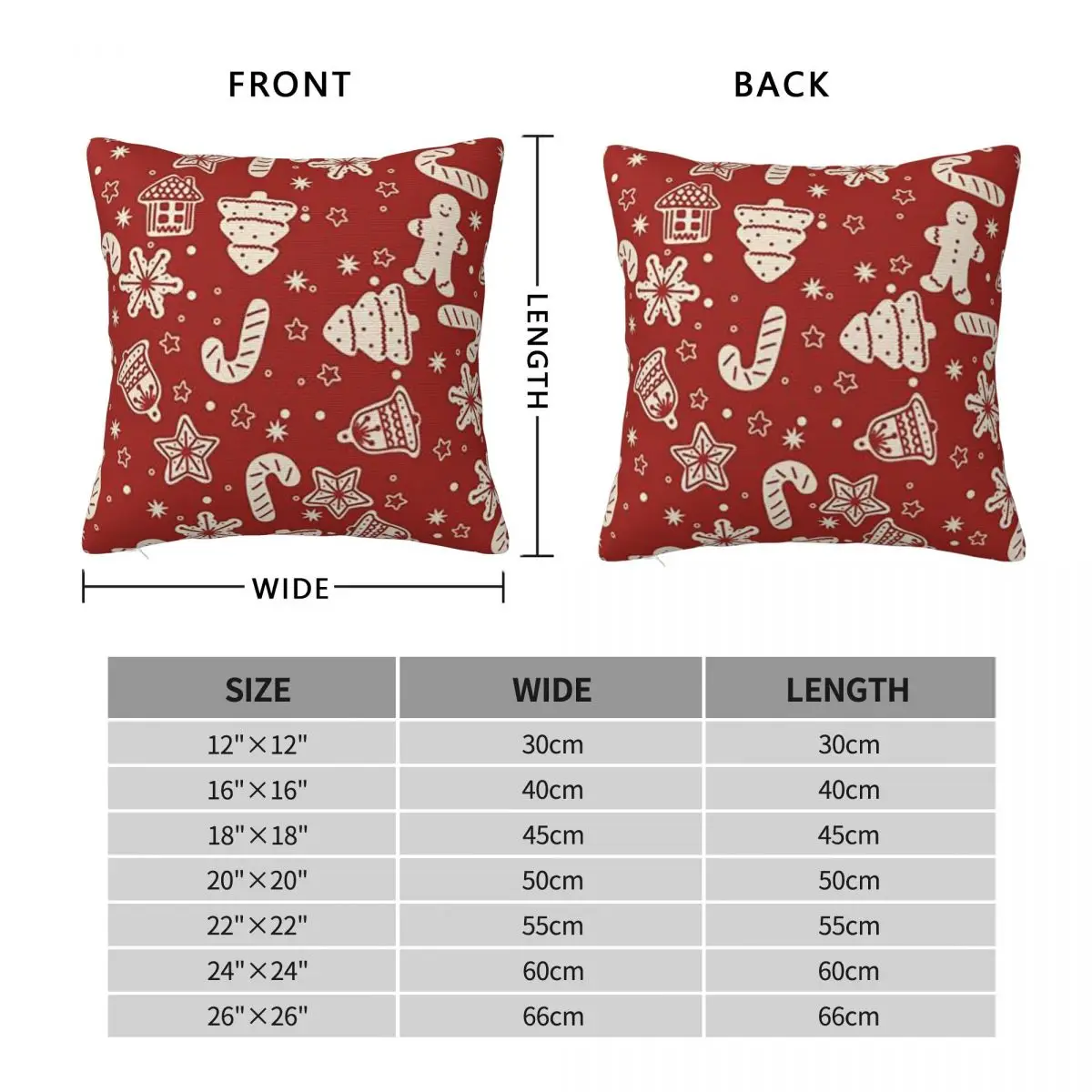 Merry Christmas & Happy Holidays! Pillowcase Cushion Comfort Throw Pillow Sofa Decorative Cushions Used for Home Living Room