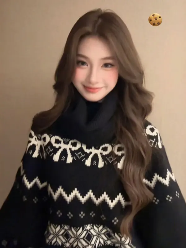 

Ретро-комплект из двух предметов: вязаный свитер и шорты. Элегантный зимний наряд с высокой талией, из хлопка, удобный, с длинными рукавами.