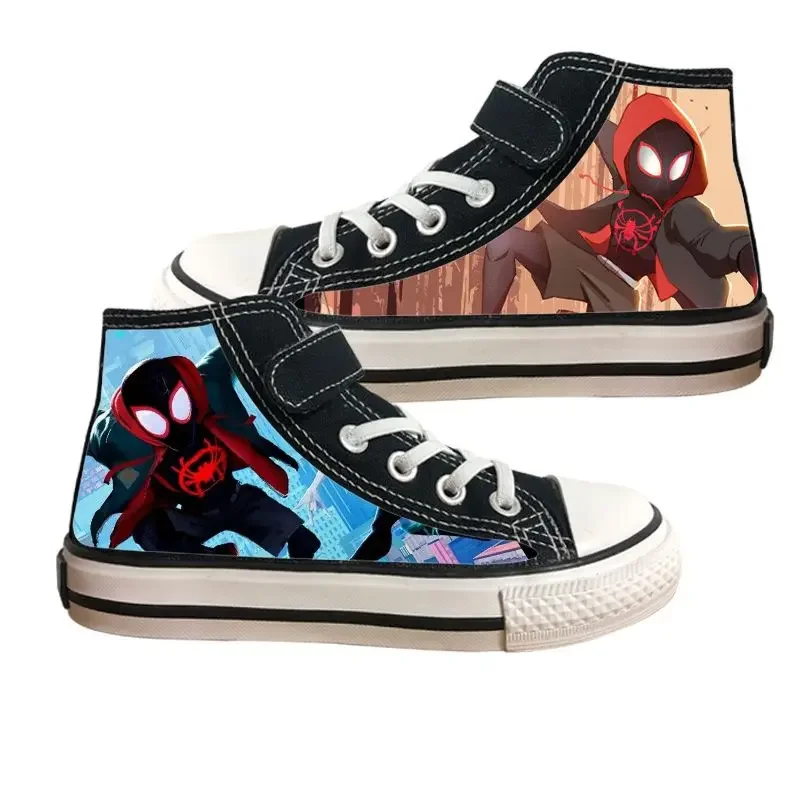 Spider-man cartoon canvas shoes anime explosive style antiscivolo bel Velcro graffiti anime sneakers sportive traspiranti casual