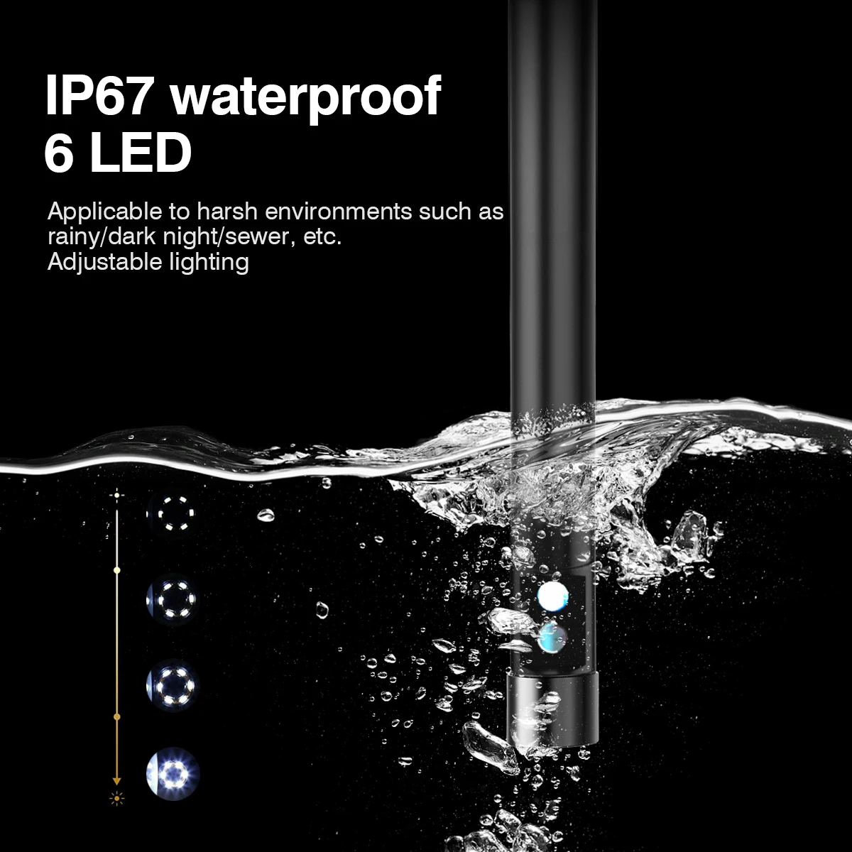 4.5Inch IPS Screen 5.5mm Dual Lens 2MP 1080P Industrial Endoscope CMOS Borescope Inspection Otoscope Camera Digital Microscope