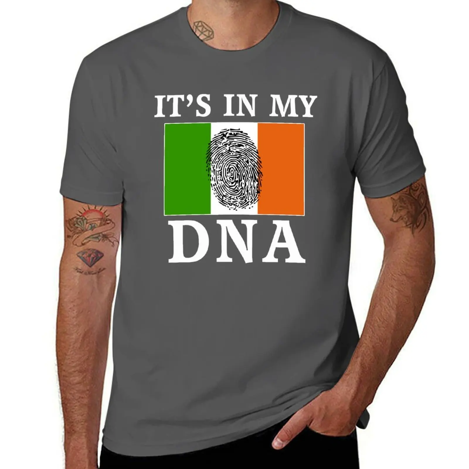 

Irish Pride It's In My DNA IRISH DNA T-Shirt man t shirts for men casual t shirts cotton 100% T-Shirt