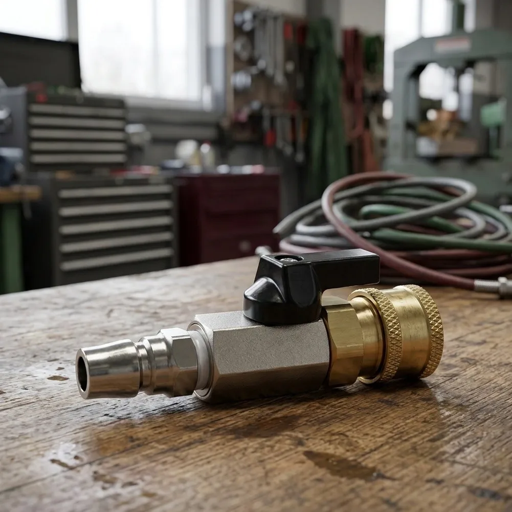 For Frequent Hose Changes Yellow Quick Connect Coupler for g1 4 Air Fitting One-button Design Rust Resistant Material