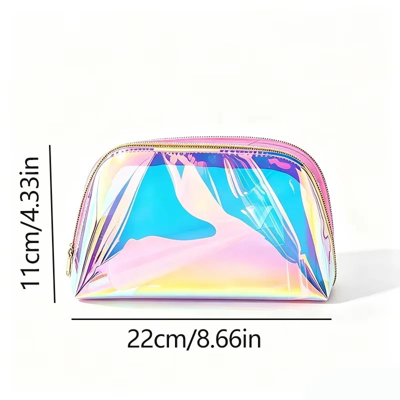 New Colorful Laser Makeup Bag Ins Style Portable Toilet Storage Bag Makeup Bag Travel Storage Bag Designed for Women