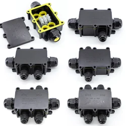 IP68 Waterproof Junction Box Electrical 2/3/4/5/6 Way Enclosure Block Cable Connecting Line Protection for Wiring Accessories