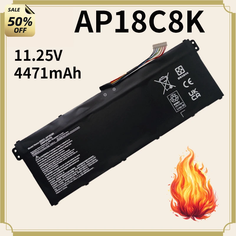 

New AP18C8K AP18C4K Laptop Battery for Acer Aspire 5 A514-52G A514-54 A515-44 A515-56 SWIFT SF314-57G P2 TMP215 SPIN 3 SP314-54N