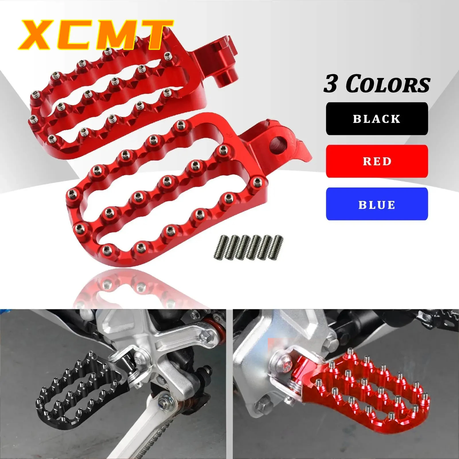 Large Widened Footpegs For Yamaha Tenere T700 XTZ 700  2019-2024 Footpegs Footrests Foot Pedals Tenere700 T700 Rally Edition