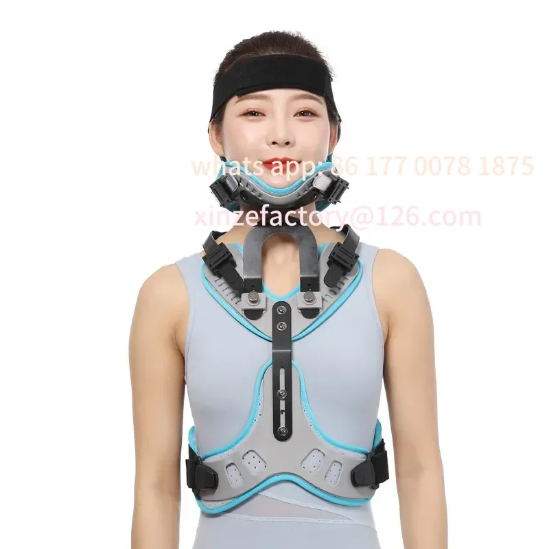 Customizable Medical Adjustable Head Neck Chest Fracture Fixation Support Rehabilitation Braces Lightweight Cervical Spine