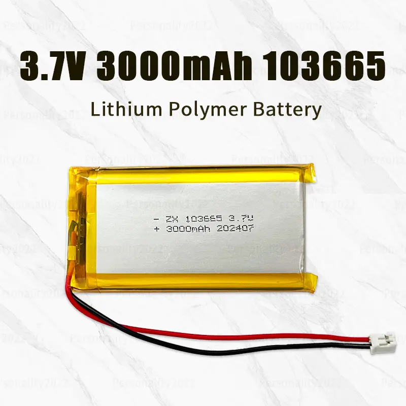 1-10PCS 103665 LIPO Battery 3000mAh 3.7V Polymer Lithium Batteries Suitable for Medical Devices Tablets Drones Electronic Dvd