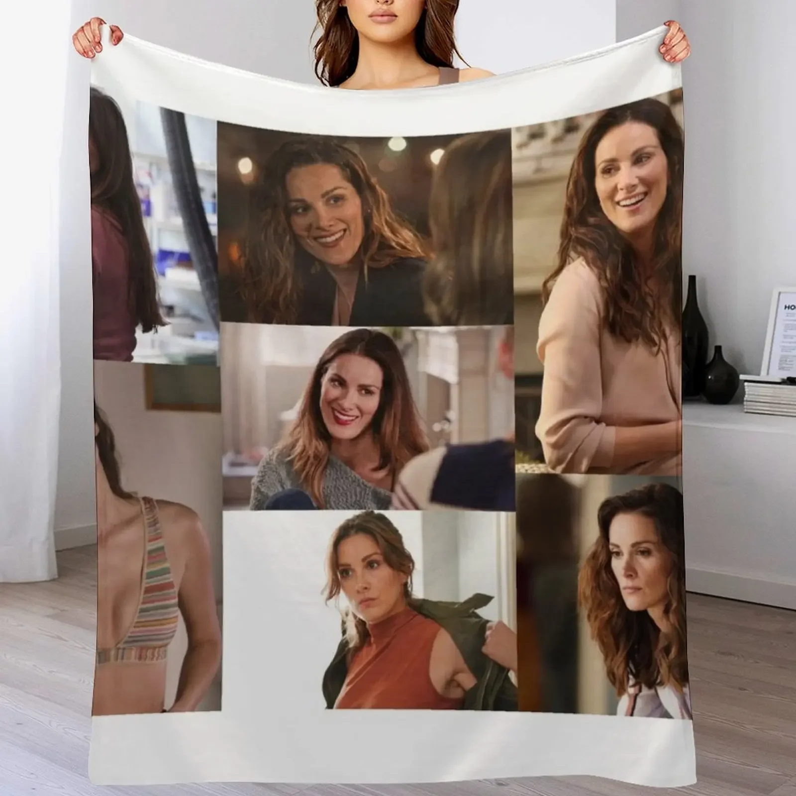 

Carina DeLuca Large Collage Designed for Blankets Throw Blanket sofa bed Multi-Purpose Soft Blankets