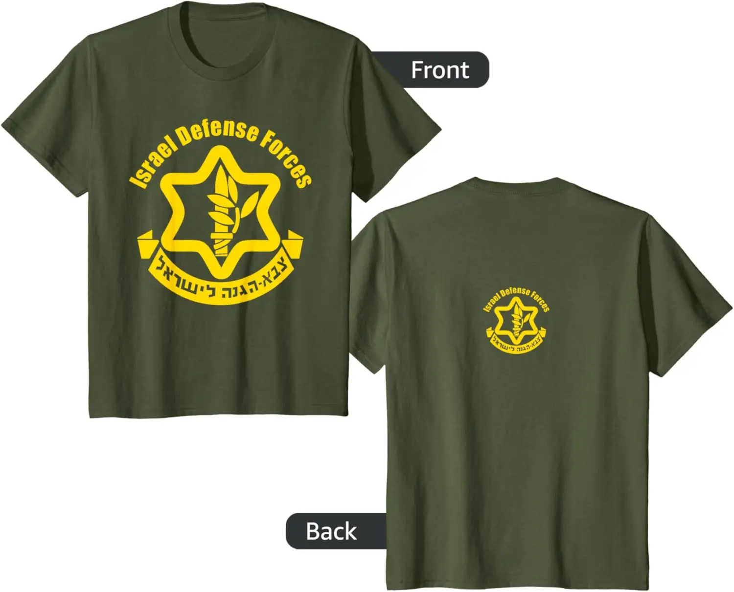 

ISRAELI DEFENSE FORCE Military Mens T-Shirt Short Sleeve Casual 100% Cotton Shirt