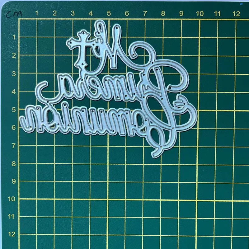 Troqueles de corte de Metal para decoración de tartas, plantilla artesanal en relieve para álbum de recortes, DIY, Mi Primera Comunión