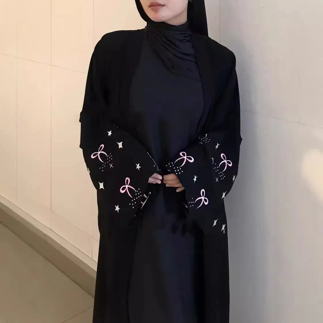 

Luxury Dubai Abaya Robe Arabic Traditional Embroidery Long Maxi Dress Women Islamic Clothing
