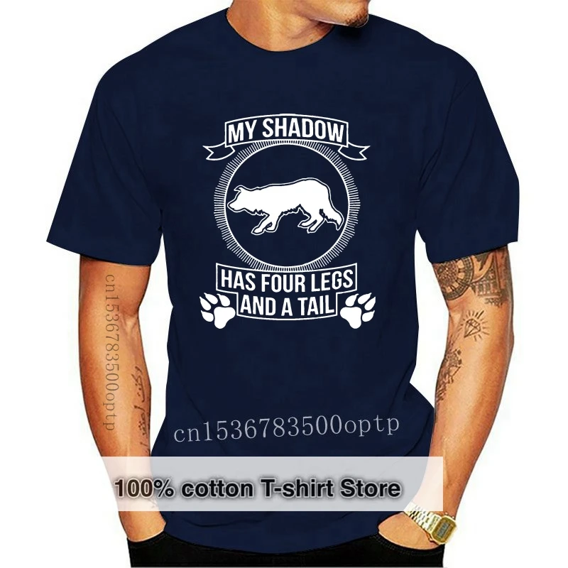 New Border Collie My Shadow A Fantastic Gift For All Border Collie Owners And Lovers Men T Shirt