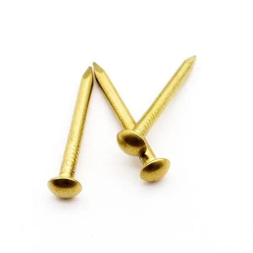 10/100 Uds. Dorado diámetro 1,2 1,5 2 2,8mm cobre puro pequeño Mini cabeza redonda clavo para muebles bisagra tambor joyero longitud = 8–50mm