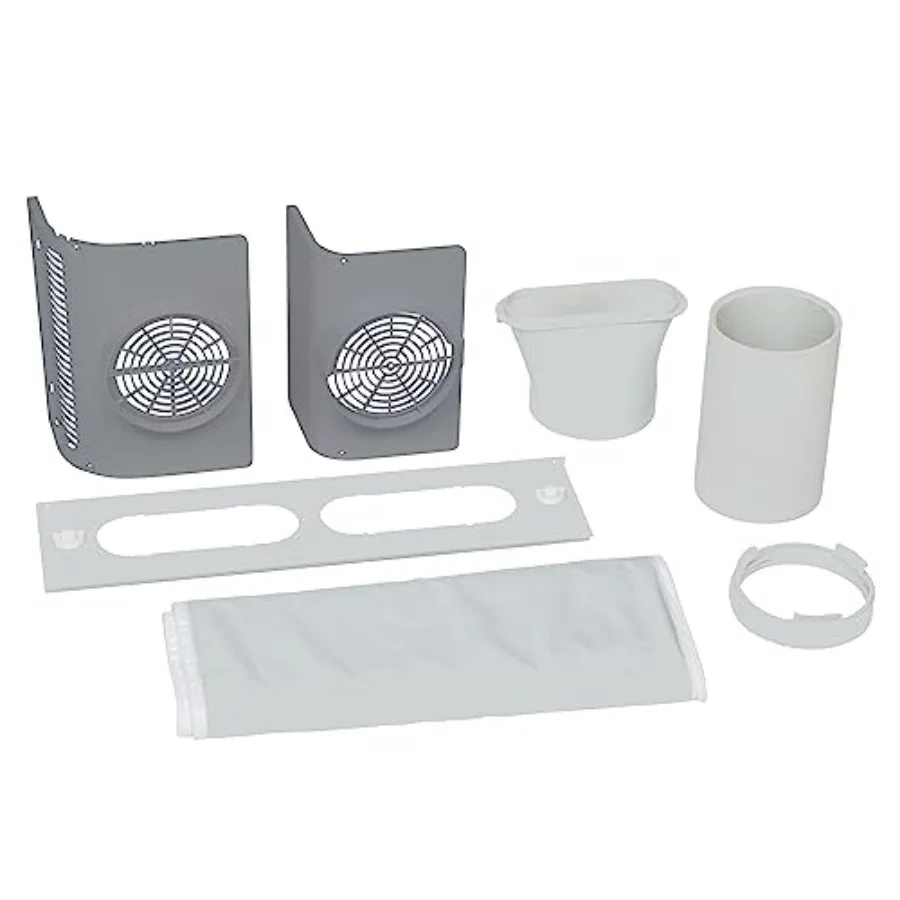 

GE Dual Hose Kit for Portable Air Conditioner, Convert Single Hose Portable AC Unit to Dual Hose for Faster Cooling, Easy Insta