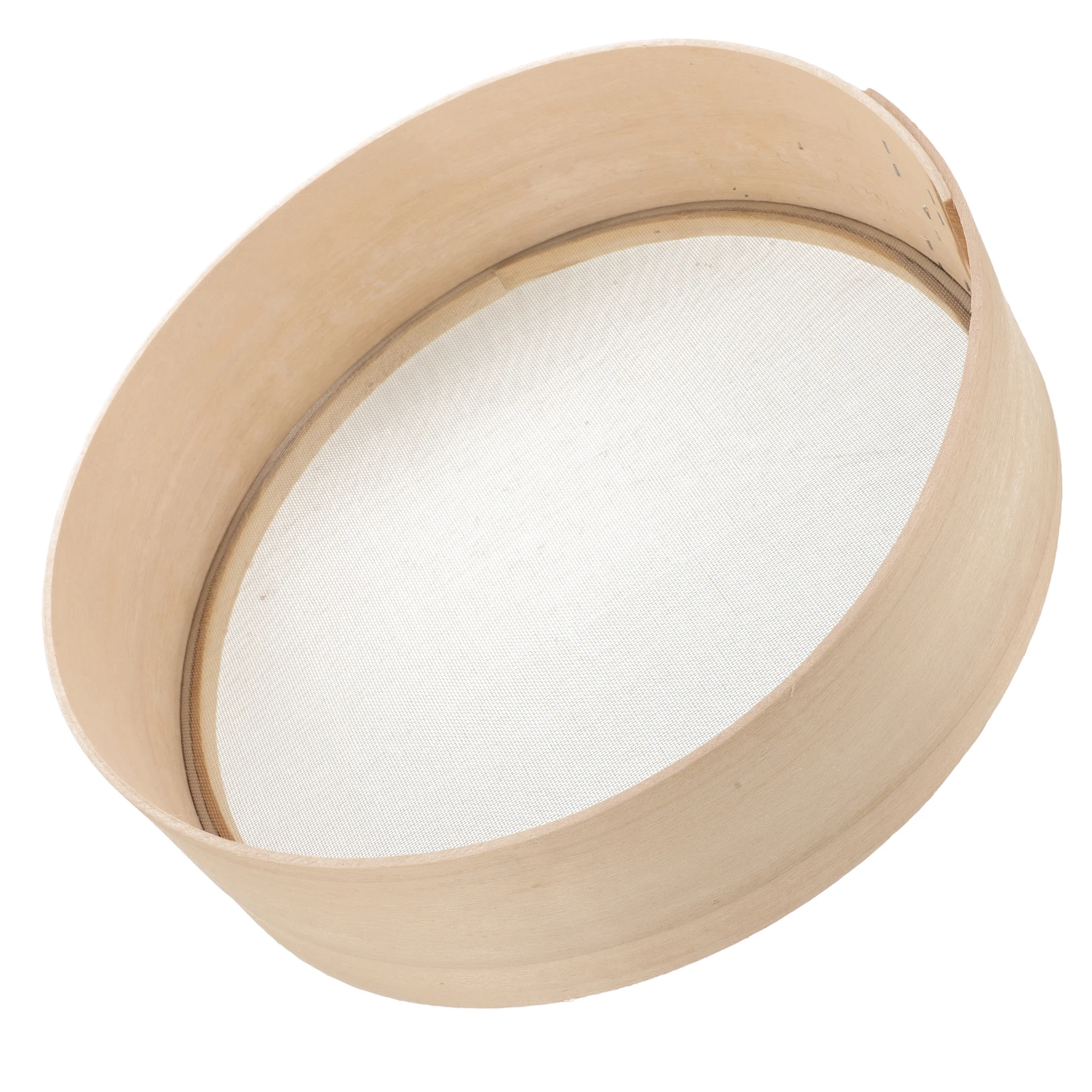 

Solid Wood Fine Sieve Portable Stainless Steel Flour Mesh Sugar Baking Filter Sifter Kitchen Tool For Home Use