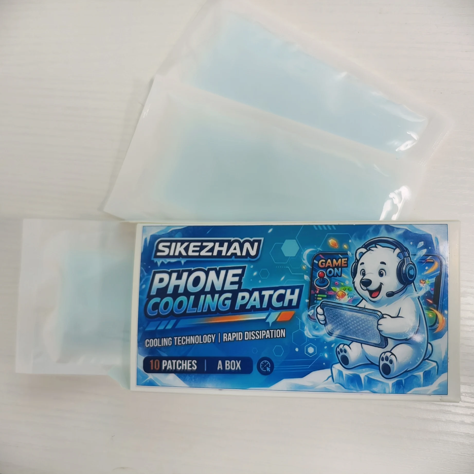 60Pcs Universal Phone Cooling Patch Patch Instant Heat Dissipation Sticker iPhone Android Samsung for Mobile Gaming Cooler Pad