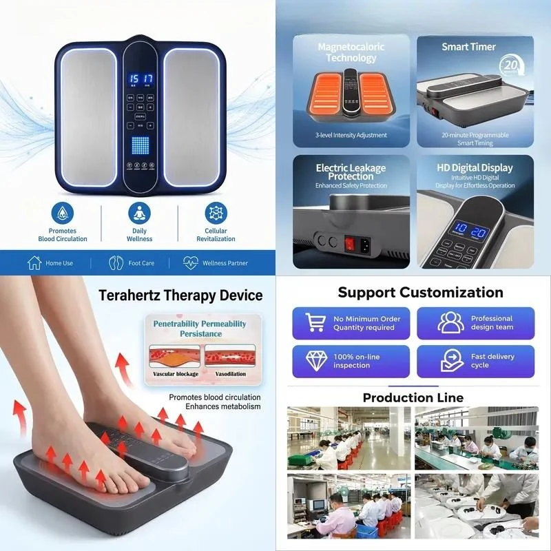 Terahertz P90 Foot Massager Therapy Machine Electromagnetic Wave Health Instrument Meridian Dredger