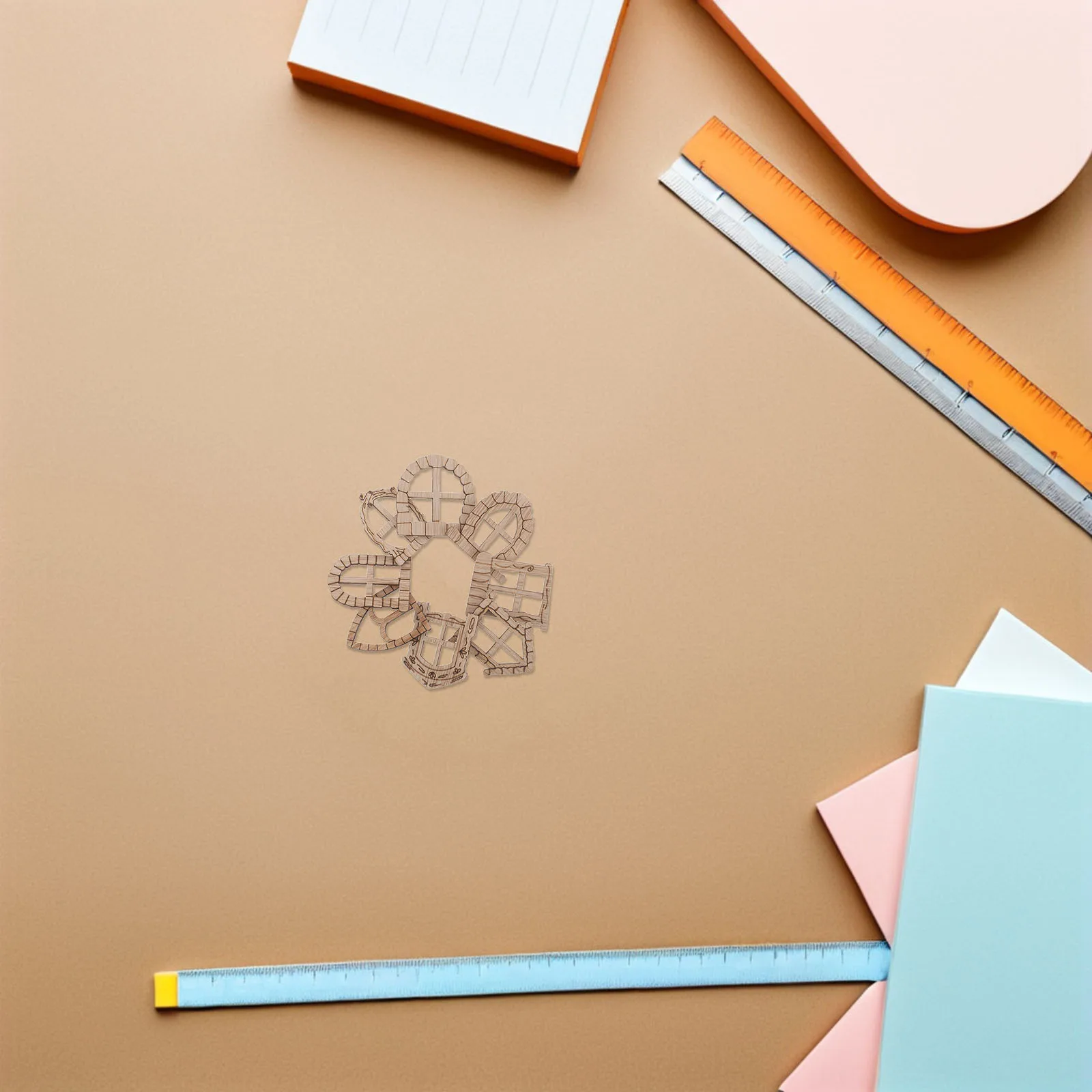 100-teiliges Miniatur-Feentür- und leeres Holzfenster-Set mit natürlichen, unbemalten Rahmen für DIY-Gartenzubehör, Feenhaus