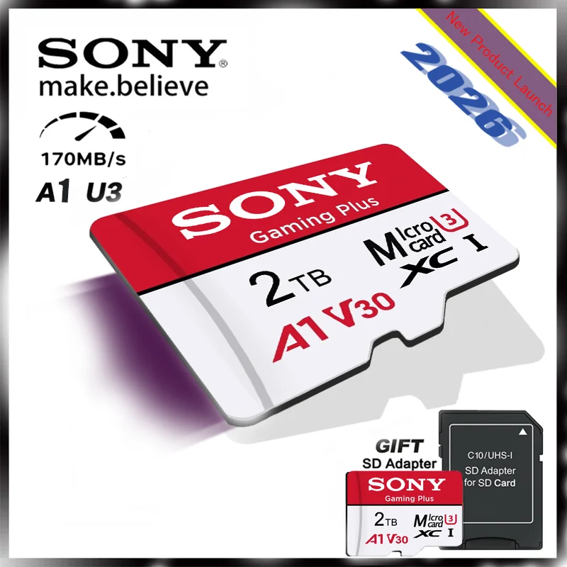 

SONY Original High-Speed Mini Memory Card Micro SD Card for Phone Camera Car DV SLR - Class10 U3 64GB 128GB 256GB 512GB 1TB 2TB