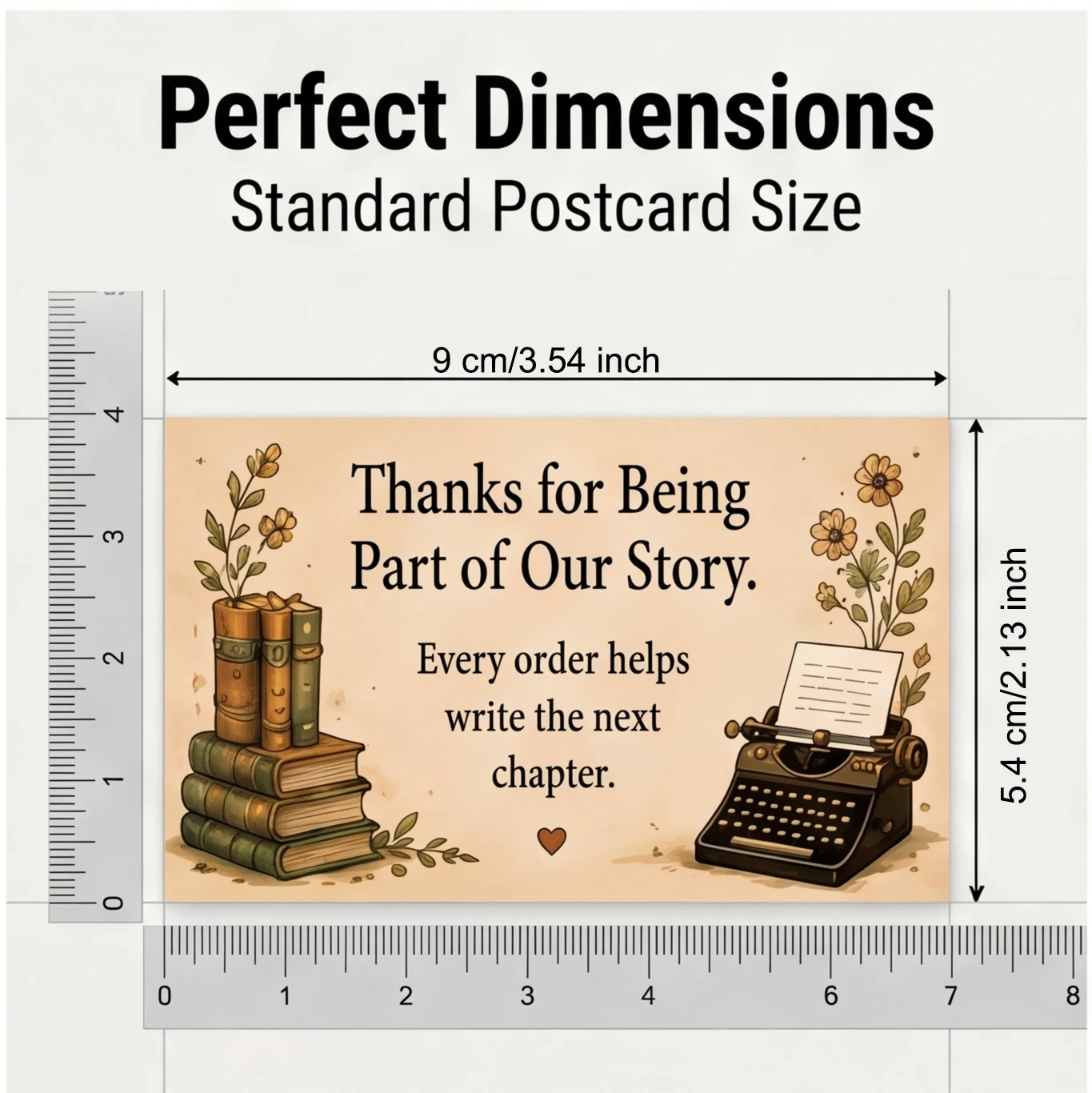 Vintage Thank You Cards, Blank Greeting Cards, DIY Pocket Cards, Perfect for Clients, Teachers, Colleagues, Family, 50/100 Sheet