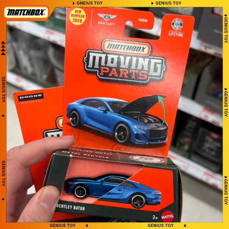Matchbox Moving Parts 2022 BENTLEY BATUR 1:64 Diecast Alloy Car Model Rubber Tires Collectible Vehicle Toys GBJ48