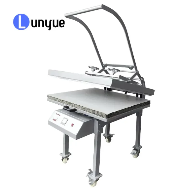Manual Heat Press Machine 80x100cm Large Format Cloth Printing Heat Transfer for T Shirt Fabric DIY Custom Sublimation Tool