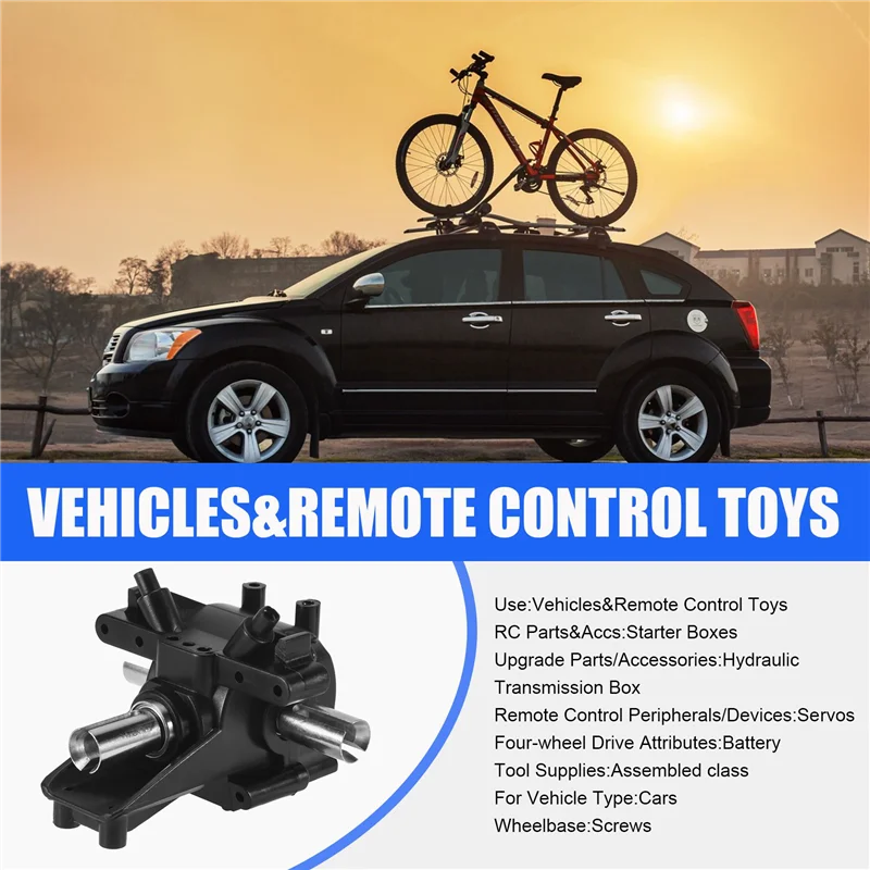 

Metal Differential Gear Front Rear Wave Box Hydraulic Transmission Box RC Car Accessories For Wltoys 12428 12423 Upgrade Parts