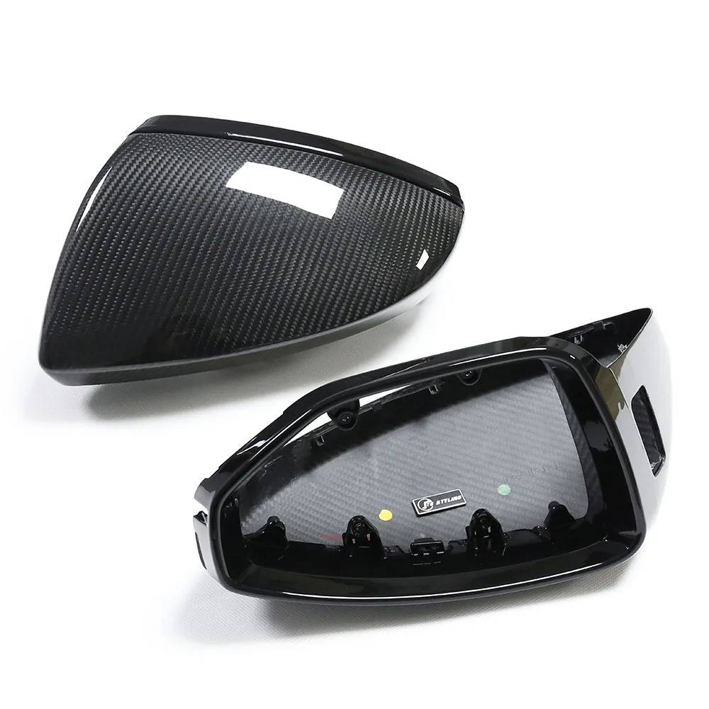 

4Pcs/set FULL Real Carbon Fiber Mirrors for Audi C8 A6 S6 RS6 A7 S7 A8 2018+ Dry Carbon Fiber Mirror Covers